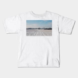 Snowy Field Kids T-Shirt